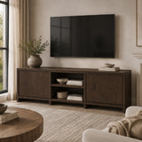 Modern or European furniture - Brown Oak Media Unit - www.oroa.com