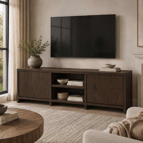 Modern or European furniture - Brown Oak Media Unit - www.oroa.com