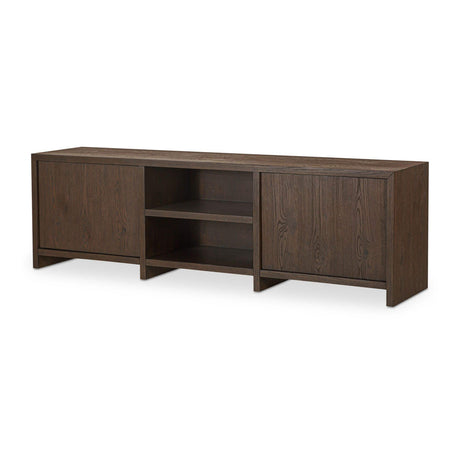 Modern or European furniture - Brown Oak Media Unit - www.oroa.com