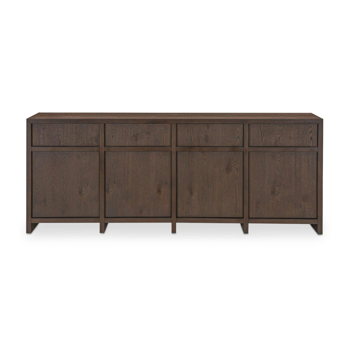 Brown Oak 4-Door Sideboard | Novi Living Jenson