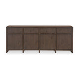 Brown Oak 4-Door Sideboard | Novi Living Jenson