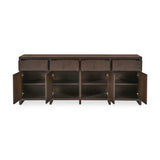 Brown Oak 4-Door Sideboard | Novi Living Jenson
