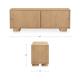 Modern European furniture - Oak Sliding-Door Media Unit - www.oroa.com