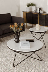 Modern European furniture - White Marble Coffee Table - www.oroa.com