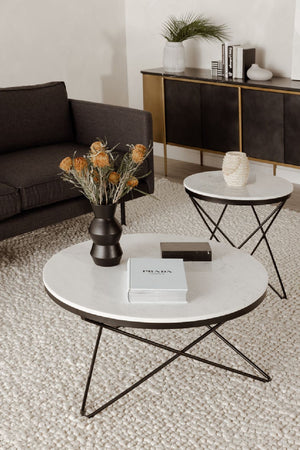 White Marble Coffee Table | Novi Living Haley | Oroa.com