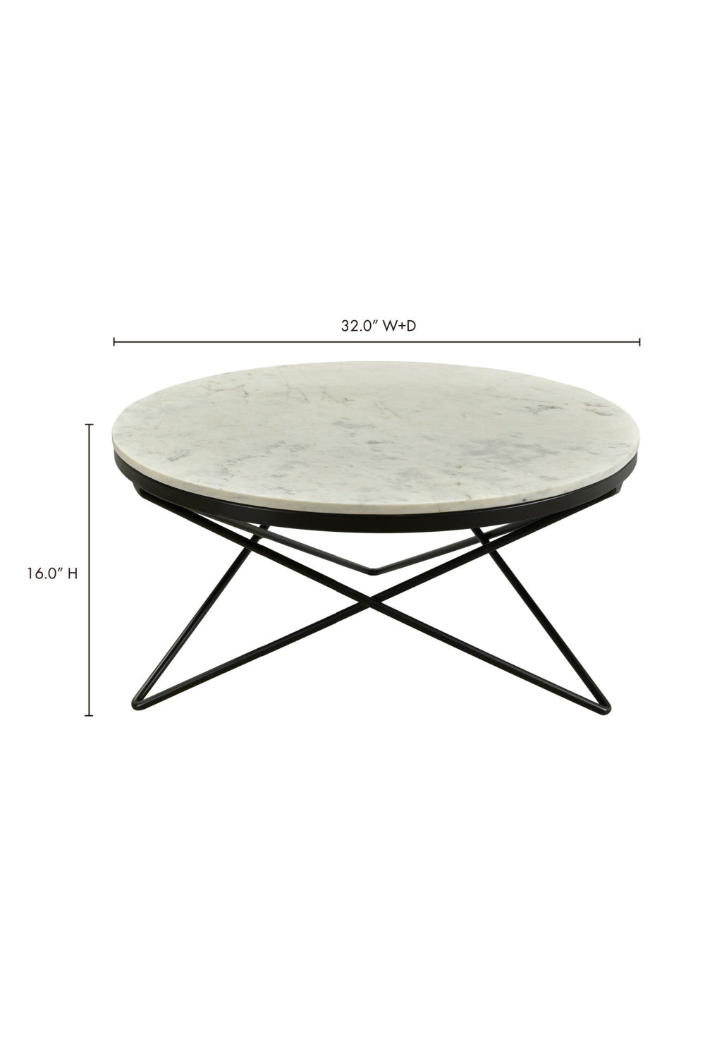 White Marble Coffee Table | Novi Living Haley | Oroa.com