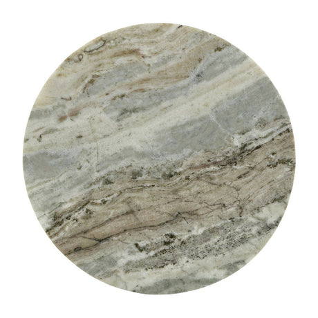 Modern European furniture - Round Natural Marble Accent Table - www.oroa.com