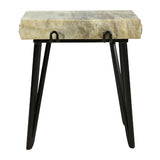 Modern European furniture - Natural Marble Accent Table - www.oroa.com