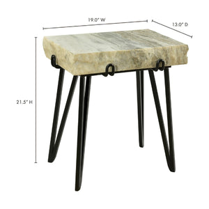 Modern European furniture - Natural Marble Accent Table - www.oroa.com