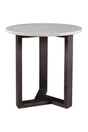 Modern European furniture - Gray Marble Side Table - www.oroa.com