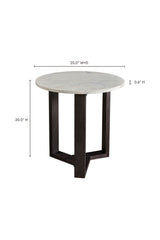Modern European furniture - Gray Marble Side Table - www.oroa.com