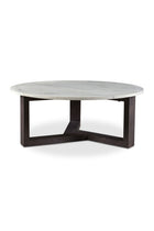 Modern European furniture - Wooden Base Marble Coffee Table - www.oroa.com