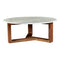 Modern European furniture - Wooden Base Marble Coffee Table - www.oroa.com