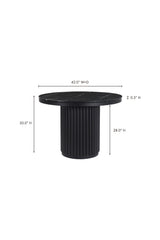 Modern European furniture - Pillar Base Marble Dining Table - www.oroa.com