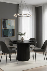 Modern European furniture - Pillar Base Marble Dining Table - www.oroa.com