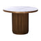Modern European furniture - Pillar Base Marble Dining Table - www.oroa.com