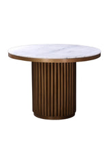 Modern European furniture - Pillar Base Marble Dining Table - www.oroa.com