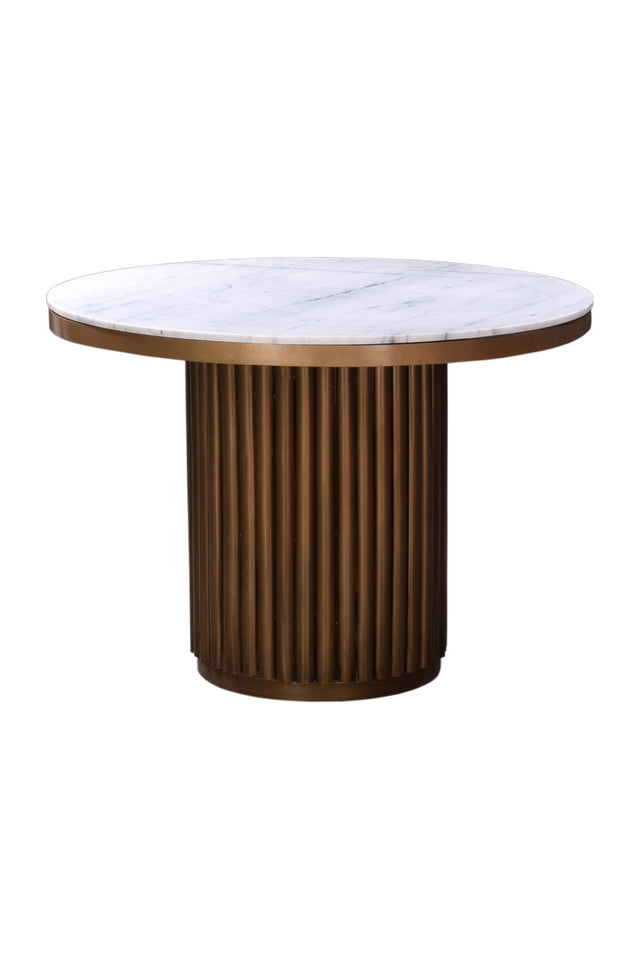 Pillar Base Marble Dining Table | Novi Living Tower | Oroa.com