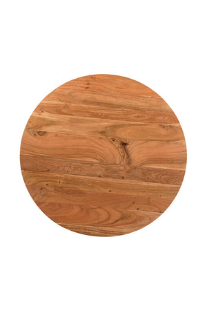 Modern European furniture - Natural Acacia Round Coffee Table - www.oroa.com