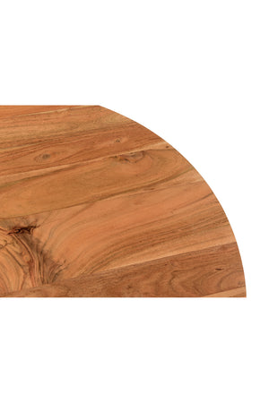 Modern European furniture - Natural Acacia Round Coffee Table - www.oroa.com