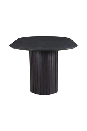 Modern European furniture - Black Acacia Wood Dining Table - www.oroa.com
