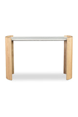 Modern European furniture - White Marble Console Table - www.oroa.com