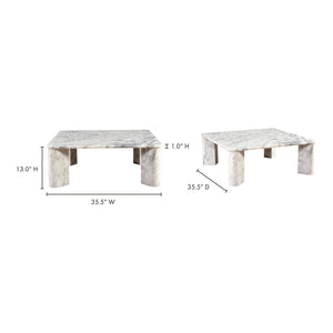 Solid Marble Coffee Table | Novi Living Segment