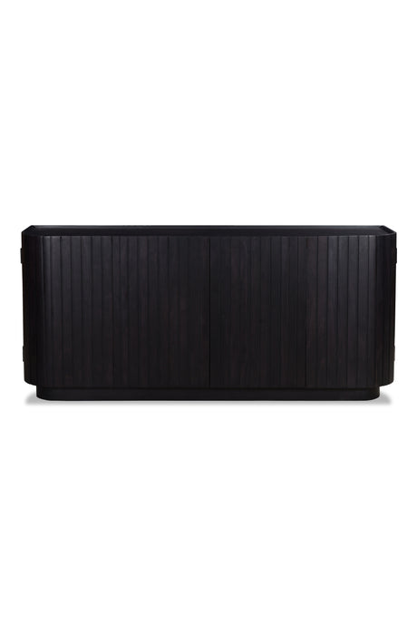 Modern European furniture - Black Acacia 4-Door Sideboard - www.oroa.com