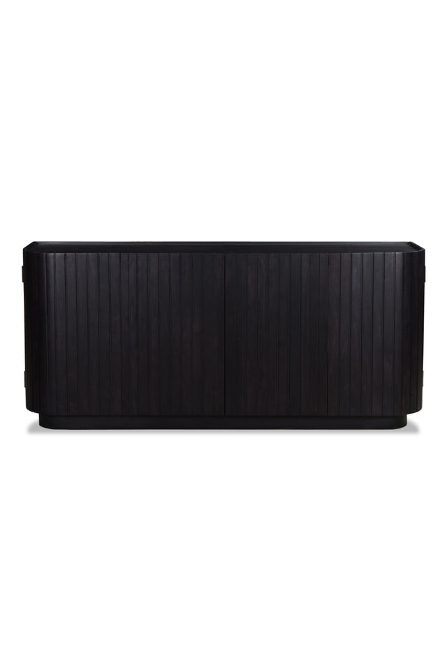 Modern European furniture - Black Acacia 4-Door Sideboard - www.oroa.com