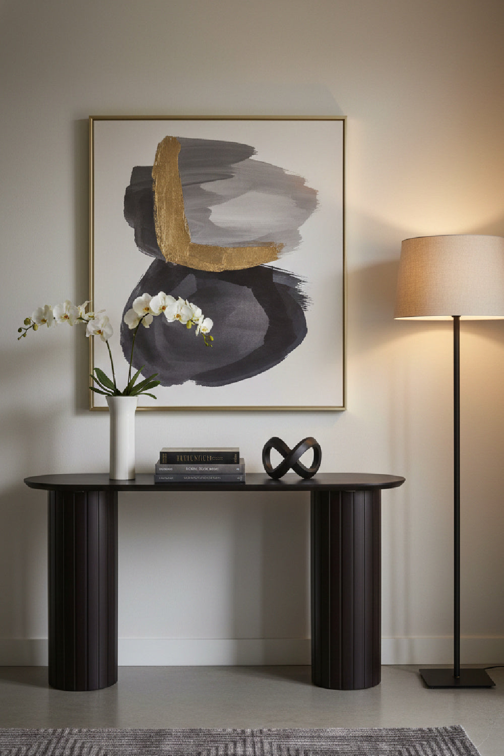Modern European furniture - Black Acacia Console Table - www.oroa.com