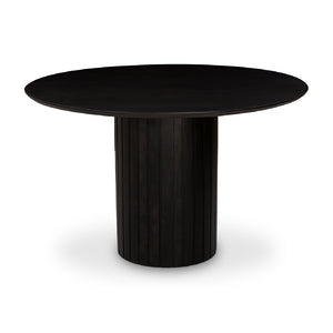 Modern European furniture - Black Acacia Round Dining Table - www.oroa.com