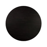 Modern European furniture - Black Acacia Round Dining Table - www.oroa.com