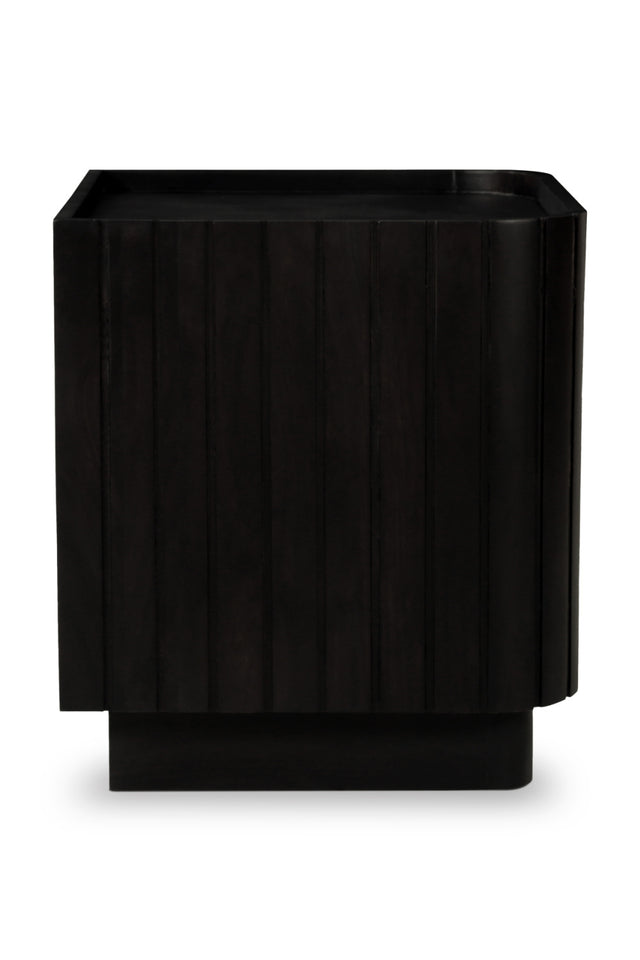 Modern European furniture - Black Acacia 2-Drawer Nightstand - www.oroa.com