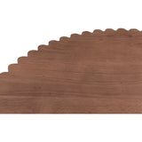 Modern European furniture - Round Scalloped Pedestal Coffee Table - www.oroa.com