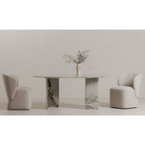 Modern European furniture - Green Onyx Marble Dining Table - www.oroa.com