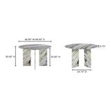 Modern European furniture - Green Onyx Marble Dining Table - www.oroa.com