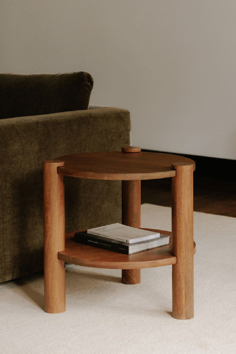 Vintage Mango Wood Accent Table | Novi Living Olsen | Oroa.com