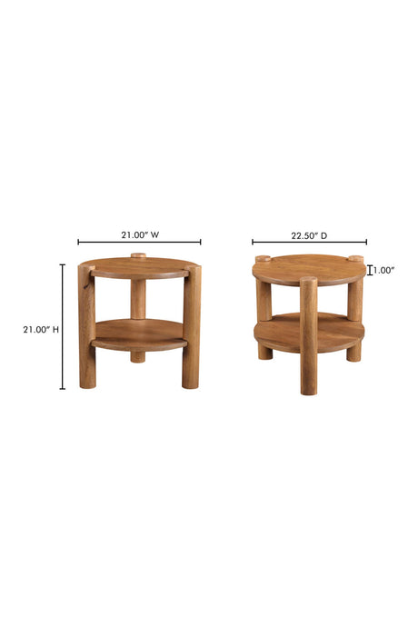 Vintage Mango Wood Accent Table | Novi Living Olsen | Oroa.com