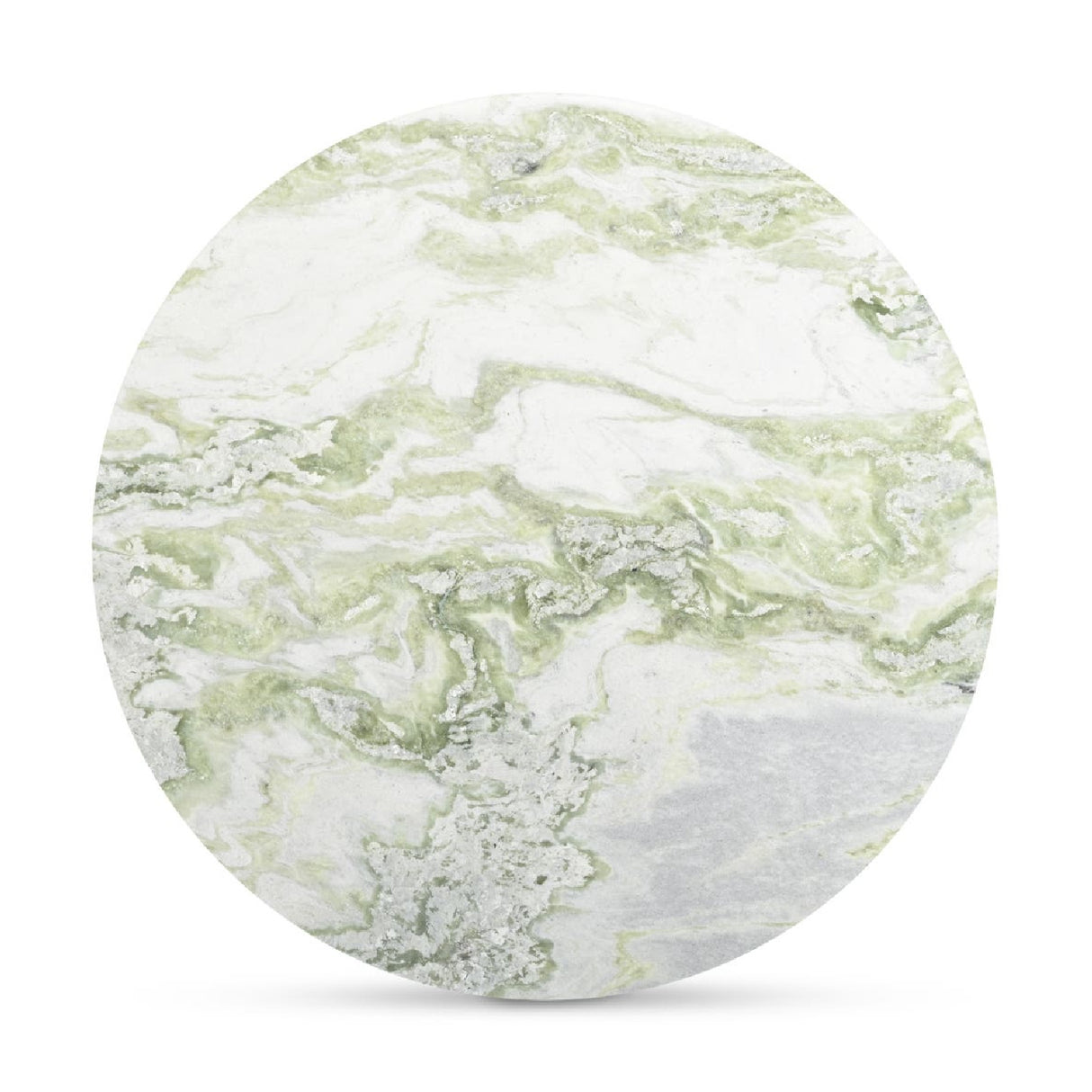 Modern European furniture - Round Gray Marble Accent Table - www.oroa.com