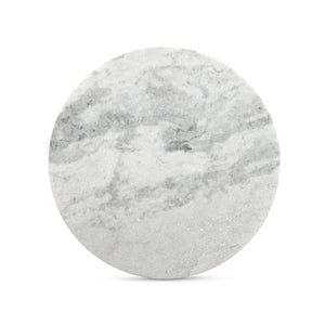 Modern European furniture - Round Gray Marble Accent Table - www.oroa.com