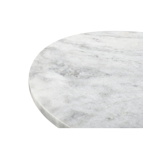 Modern European furniture - Round Gray Marble Accent Table - www.oroa.com