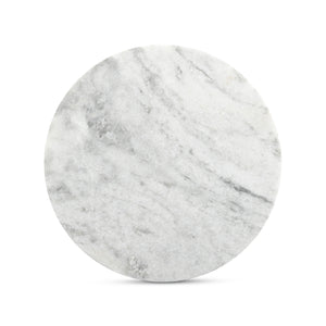 Modern European furniture - Round Gray Marble Accent Table - www.oroa.com