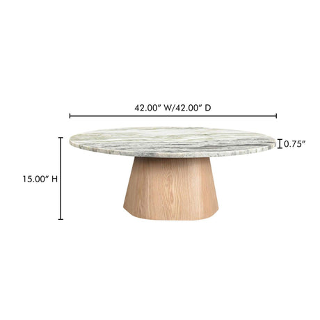 Modern or European furniture - Round Marble Coffee Table - www.oroa.com