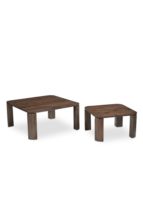 Brown Wooden Nesting Coffee Tables (2) | Novi Living Bailey | Oroa.com