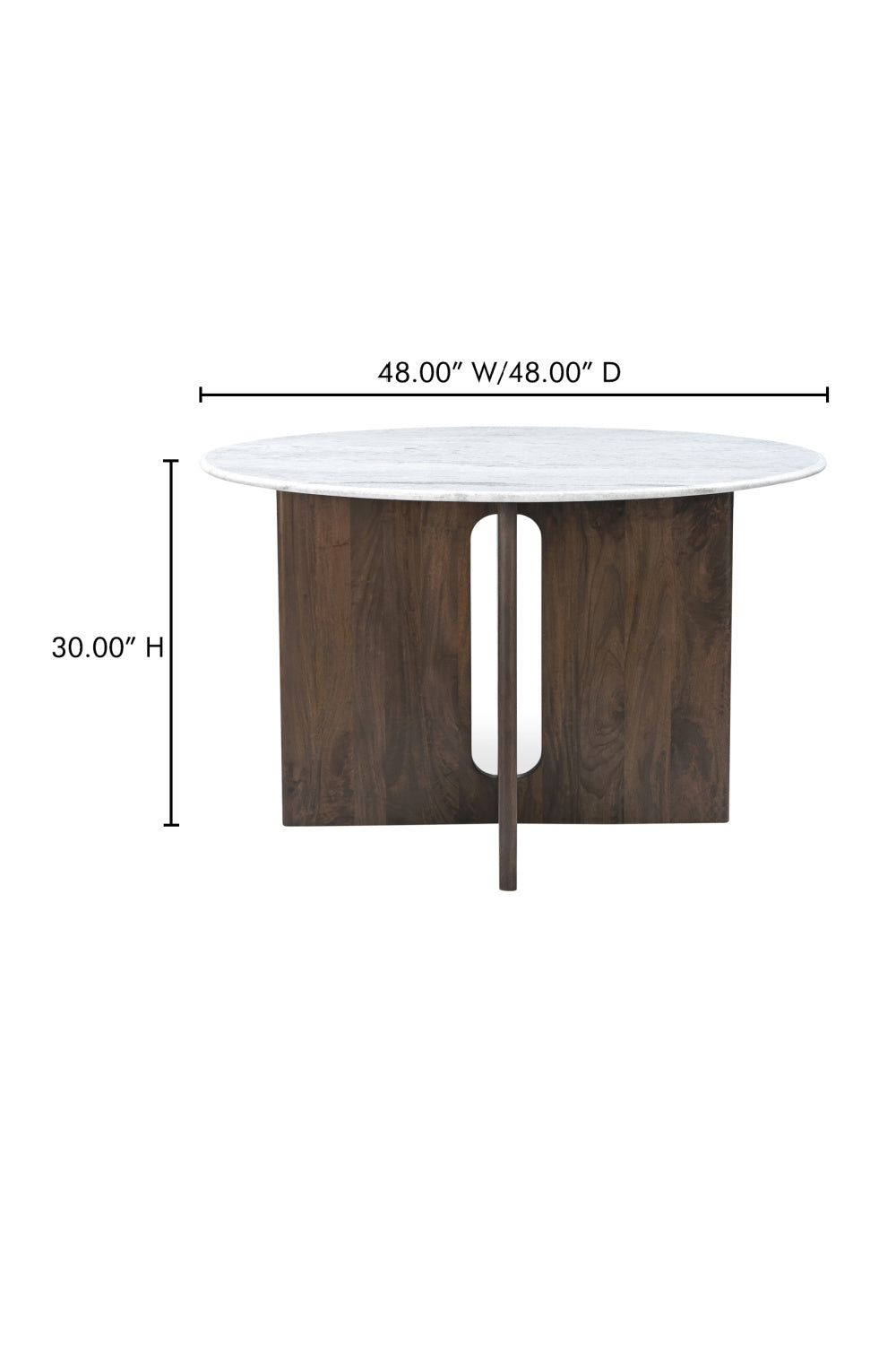 Cross-Base Round Dining Table | Novi Living Stanley