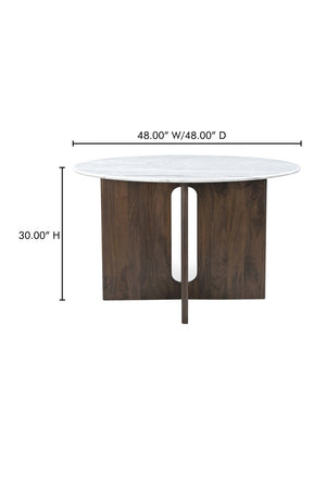 Cross-Base Round Dining Table | Novi Living Stanley