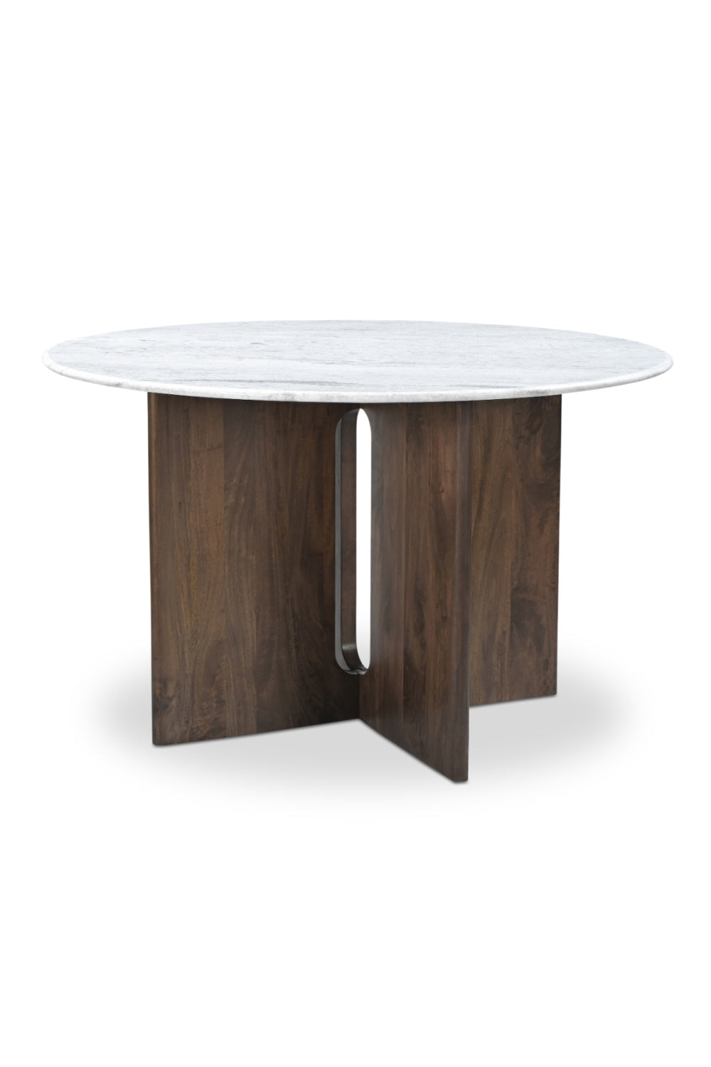 Cross-Base Round Dining Table | Novi Living Stanley