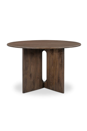Cross-Base Round Dining Table | Novi Living Stanley