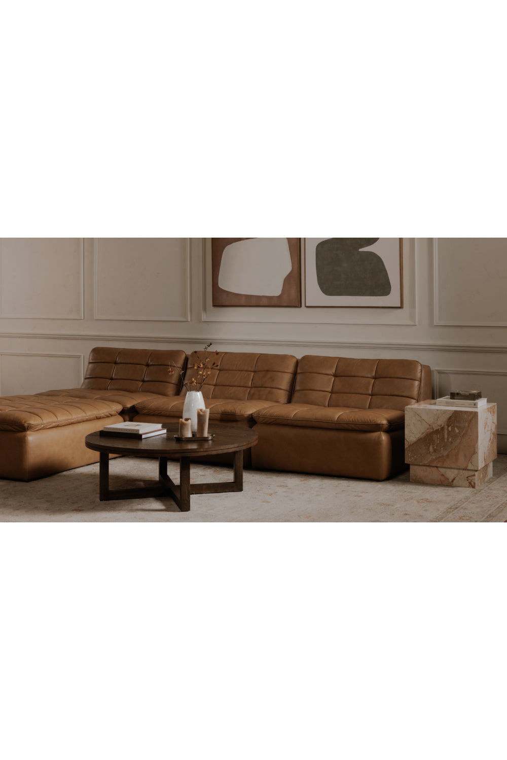 Oak Round Coffee Table | Novi Living Joel