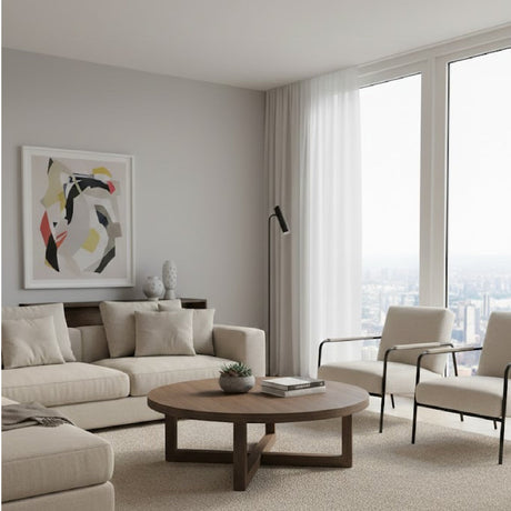 Modern European furniture - Oak Round Coffee Table - www.oroa.com